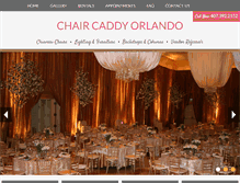 Tablet Screenshot of chaircaddyorlando.com